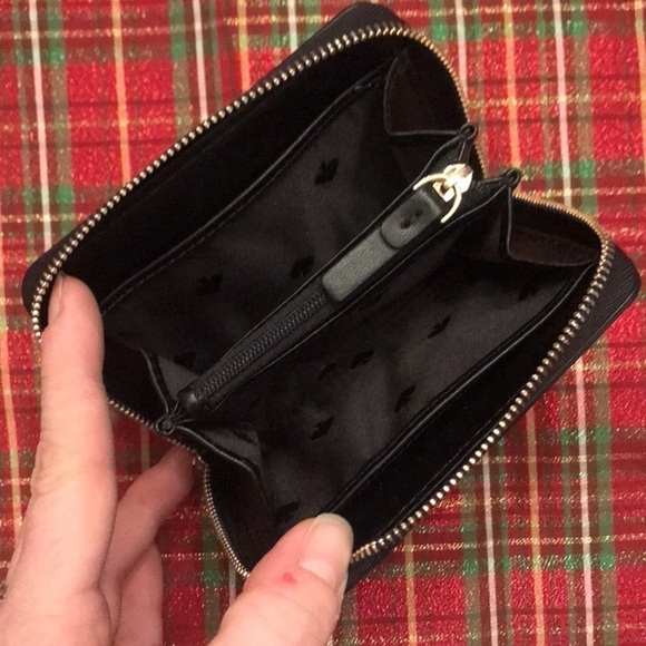 Brand New Kate Spade Dani Black Genuine Leather Patterson Drive Zippered Wallet - Picture 11 of 12